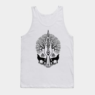 Gungnir - Spear of Odin and Tree of life  -Yggdrasil Tank Top